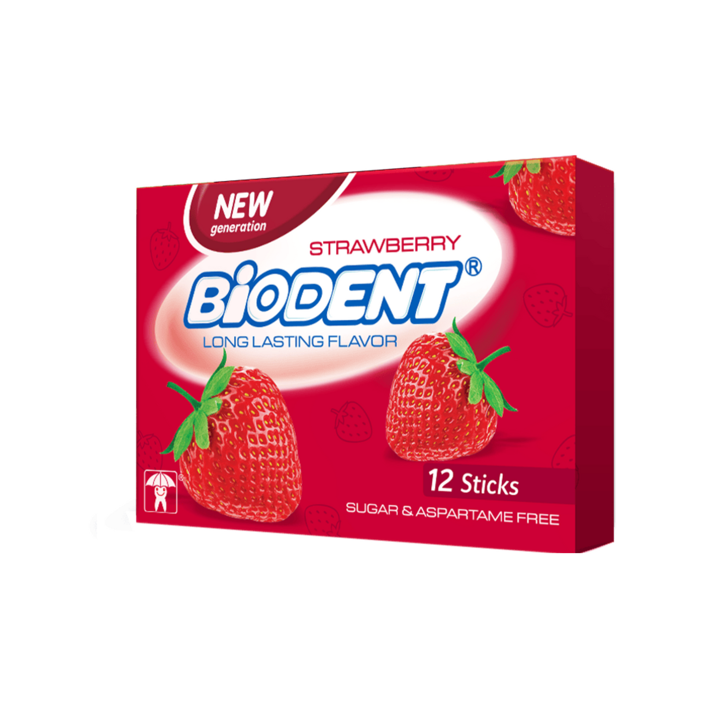 Biodent 12 sticks chewing gum strawberry