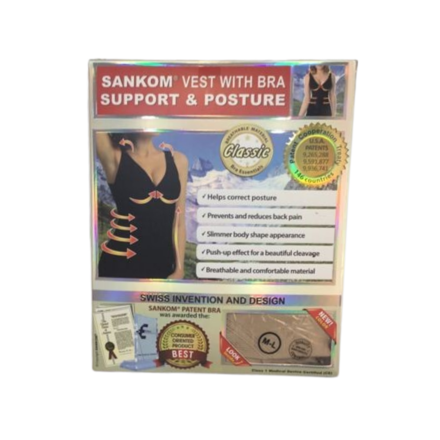 Sankom classic open vest