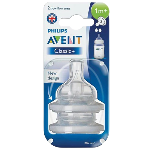philips avent classic/classic plus teats 2 holes