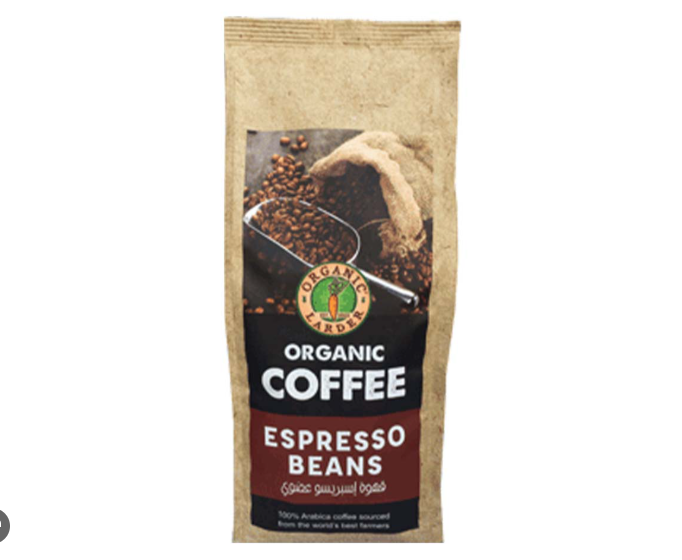 ORGANIC COFFE ESPRESSO Organic Larder Coffee Espresso Beans 250g