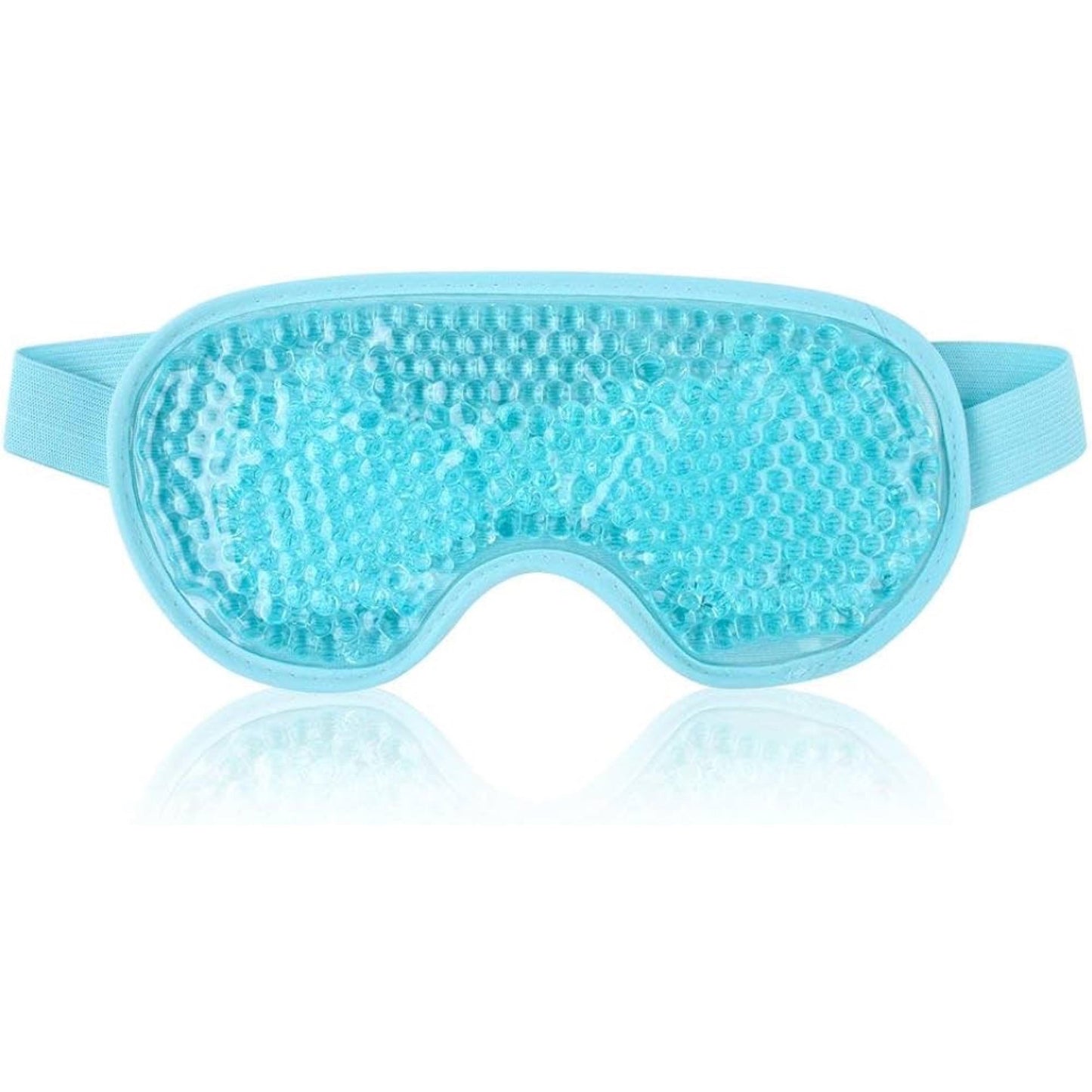 Eye Mask Cooling Reusable Eye Mask with Gel Beads for Hot Cold Therapy, Pain Relief Mask BLUE