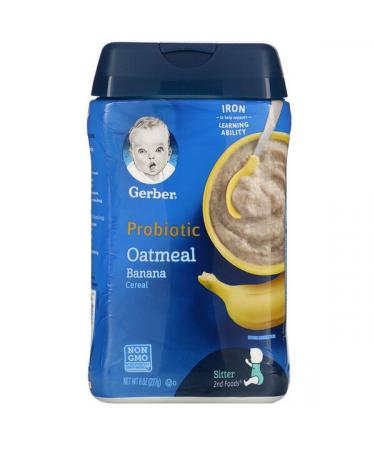 Gerber Probiotic Oatmeal Cereal Banana 8 oz (227 g)