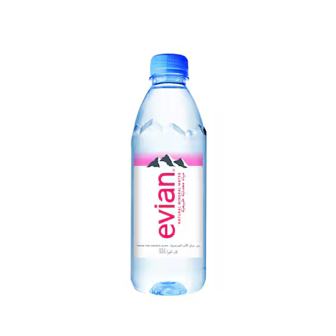 Evian Mineral Water, Naturally Filtered Drinking Water, 500ml Bottled Water