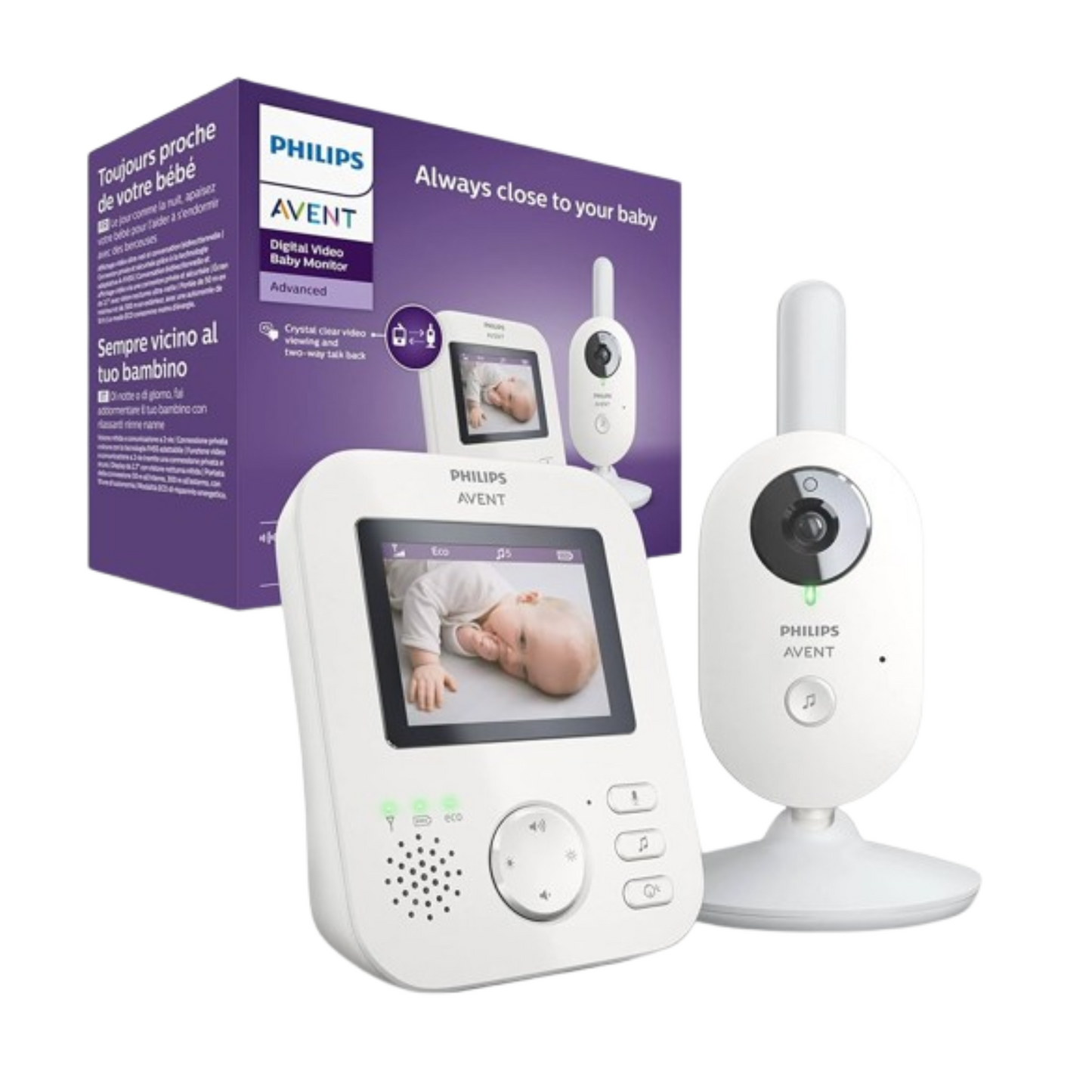 PHILIPS AVENT DIGITAL VIDEO BABY MONITOR SCD 833