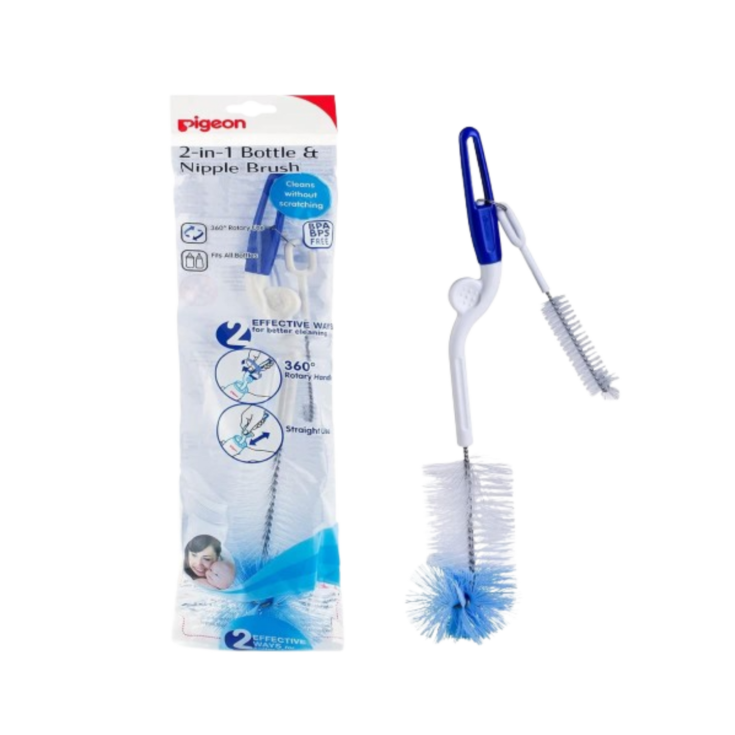 PIGEON BOTTLE AND NIPPLE NYLON BRUSH 04550 78426 26261