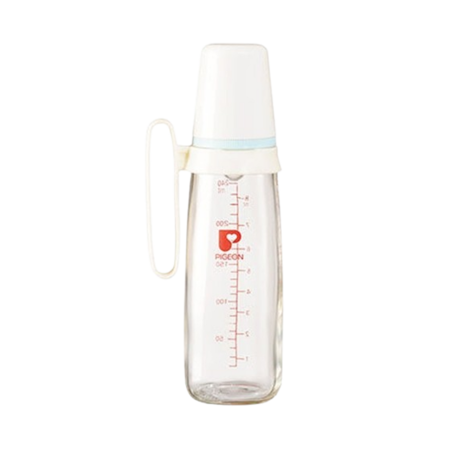 PIGEON GLASS BOTTLE WITH HANDLE 240ML K-8 0026