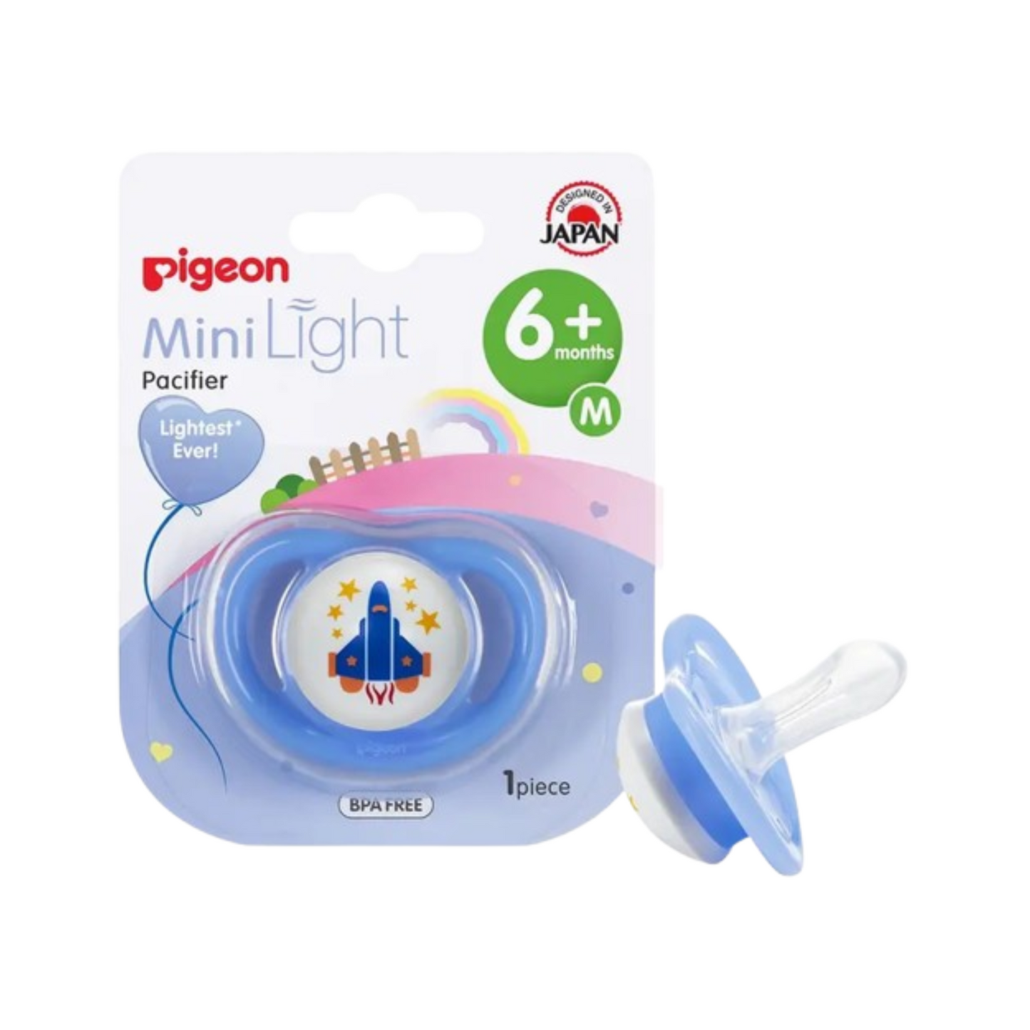 PIGEON MINILIGHT PACIFIER SIZE M BOY 78460