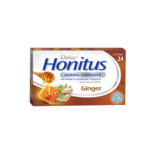 DABUR HONITUS HERBAL LOZENGES GINGER 24'S