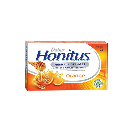 DABUR HONITUS HERBAL LOZENGES ORANGE 24'S