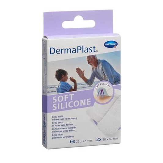 dermaplast plaster soft silicone 8's