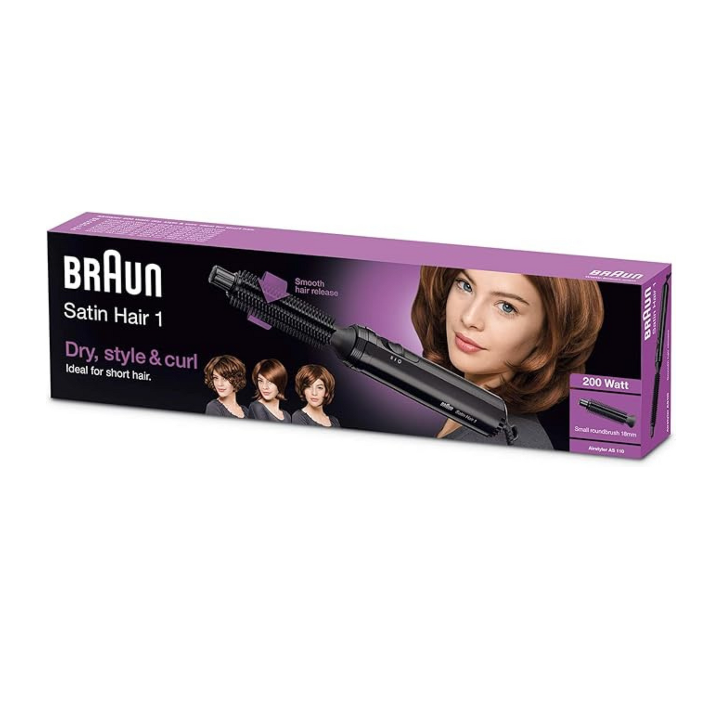 BRAUN AIR STYLER AS 110 200 WATT SATIN HAIR 1