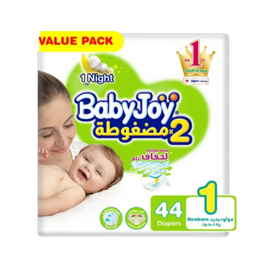 Babyjoy diapers value new born 1*44