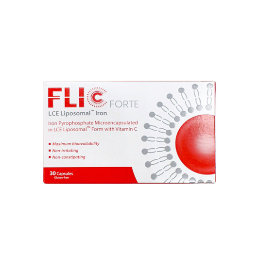 FLIC FORTE Iron (as iron Pyrophosphate),Ascorbic Acid (Vitamin C) 30 mg,70 mg Capsules30's [3x10's Blister]