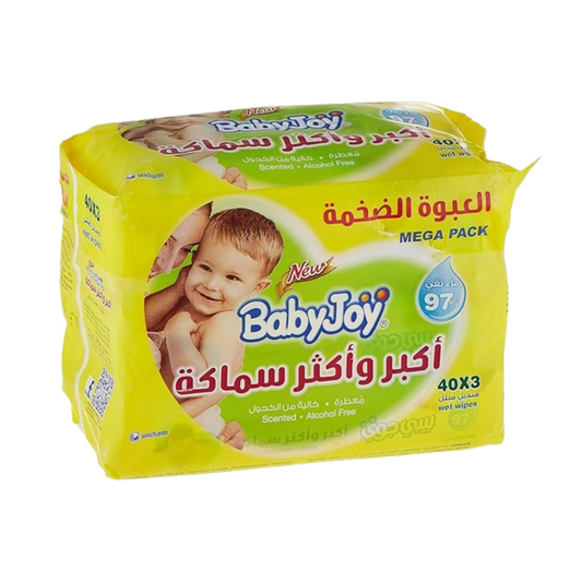 Babyjoy thicker and larger wet wipes 40s*3