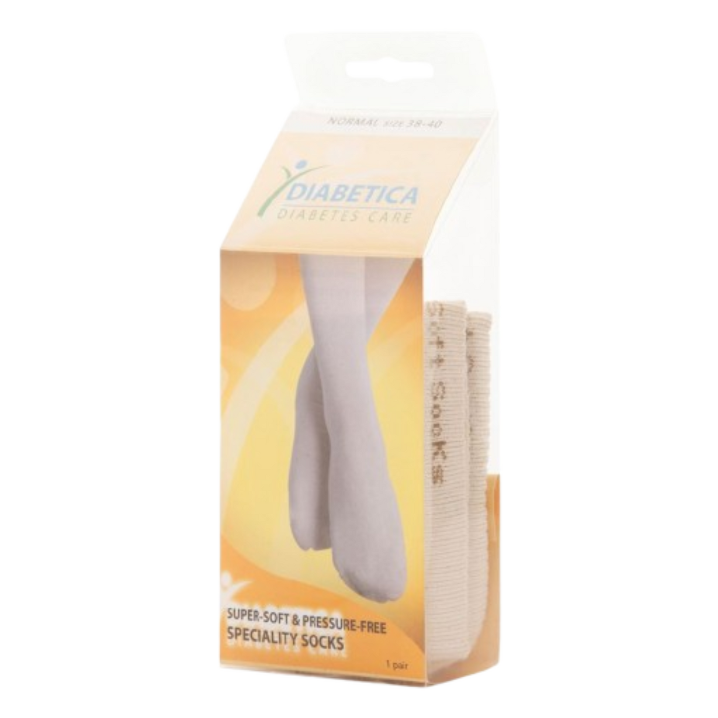 DIABETICA SOFT SOCK SAND COLOR SIZE 44-46