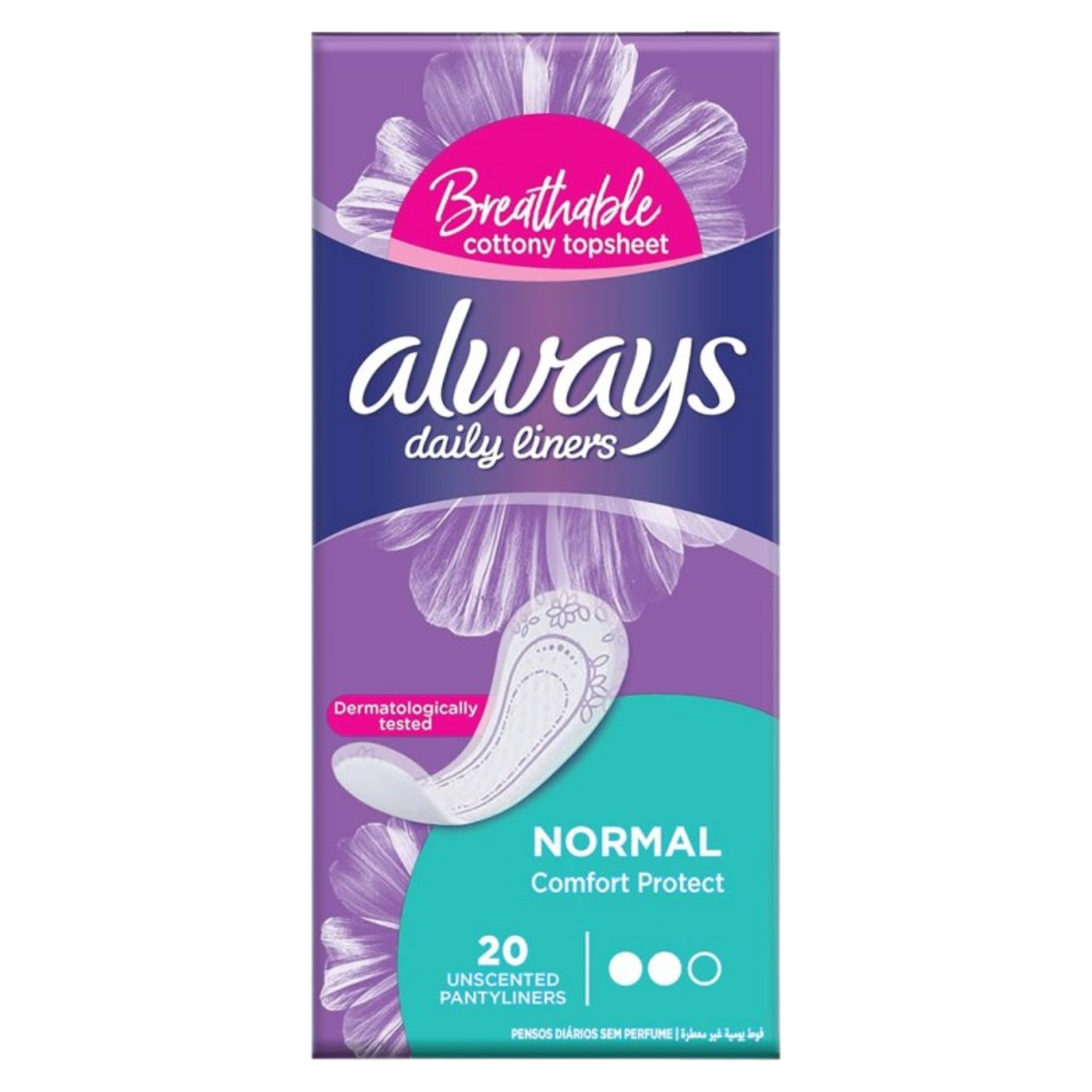 Always daily liners comfort protect *20