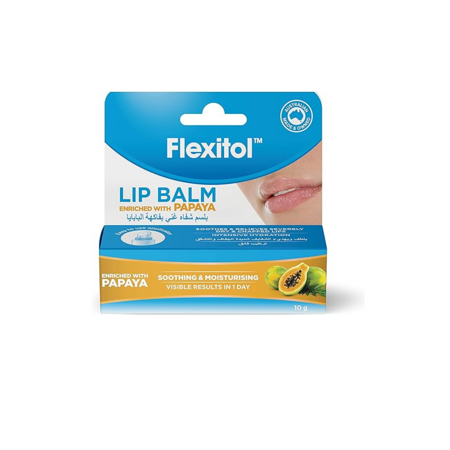 FLEXITOL LIP BALM PAPAYA 10G