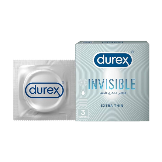 واقي ذكري DUREX INVISIBLE 3S