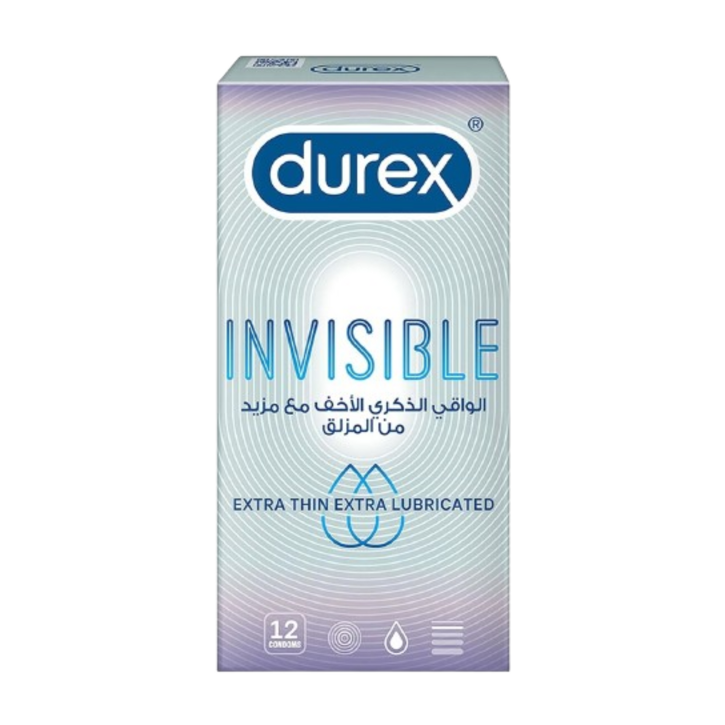 DUREX INVISIBLE EXTRA LUBRICATED 12S