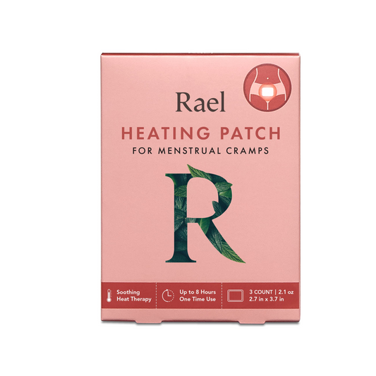 Rael, Heating Patch for Menstrual Cramps, 3 Count