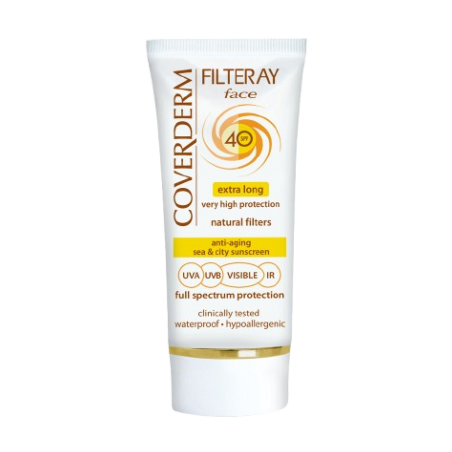 coverderm filteray face spf 40 - light beige - 50ml