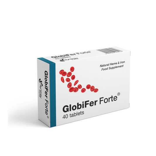 GLOBIFER FORTE Iron (Integrated in Haemoglobin Powder) 18 mg Tablets40 Tablets Blister