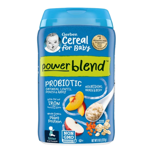 Gerber, Probiotic Oatmeal Cereal, Peach Apple, 8 oz (227 g)