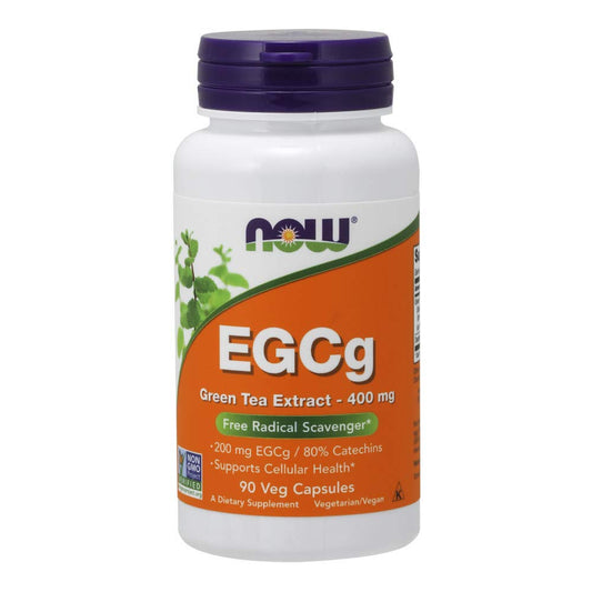 NOW Foods, EGCg, Green Tea Extract, 400 mg, 90 Veg Capsules