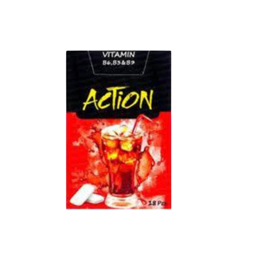 Action chewing gum cola flavor 25g