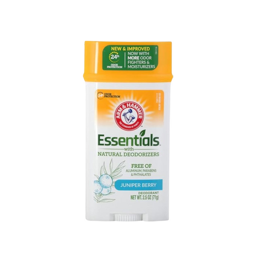 Arm & Hammer, Essentials with Natural Deodorizers, Deodorant, Juniper Berry, 2.5 oz (71 g) Big