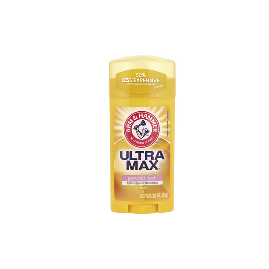 Arm and Hammer, UltraMax, Antiperspirant Solid Deodorant, for Women, Powder Fresh, 1.0oz 28g