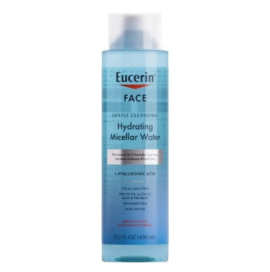 Eucerin, Face, Hydrating Micellar Water, Fragrance Free, 13.5 fl oz (400 ml)