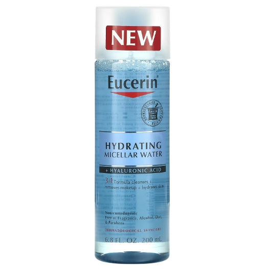 Eucerin, Hydrating Micellar Water + Hyaluronic Acid, 6.8 fl oz (200 ml)