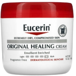 Eucerin, Original Healing Cream, Extremely Dry, Compromised Skin, Fragrance Free, 16 oz (454 g)