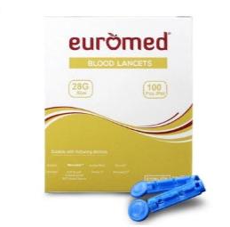 euromed blood lancets 200's