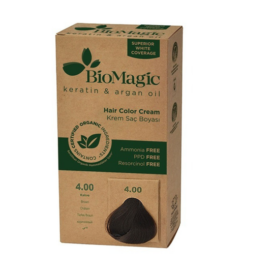 BioMagic, Hair Color, K4.00 brown