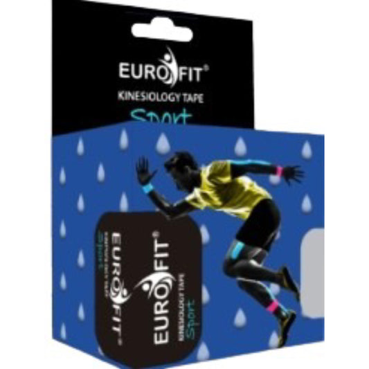 EUROFIT KINESIOLOGY TAPE 5CM BLACK