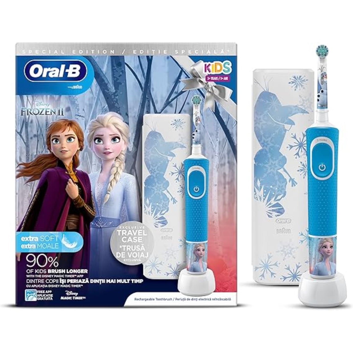 Kids Electric Toothbrush Disney Frozen, With Travel Case Special Edition