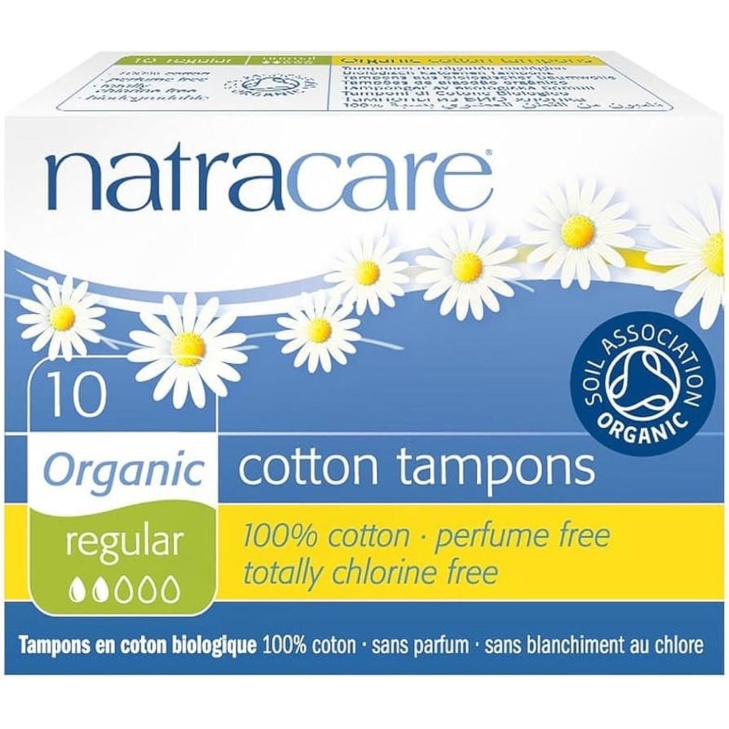 Natracare, Organic Cotton Tampons, Regular, 10 tampons