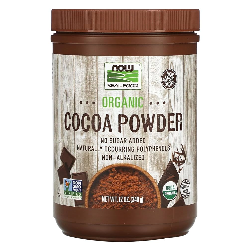 now foods, organic cocoa powder 340g
