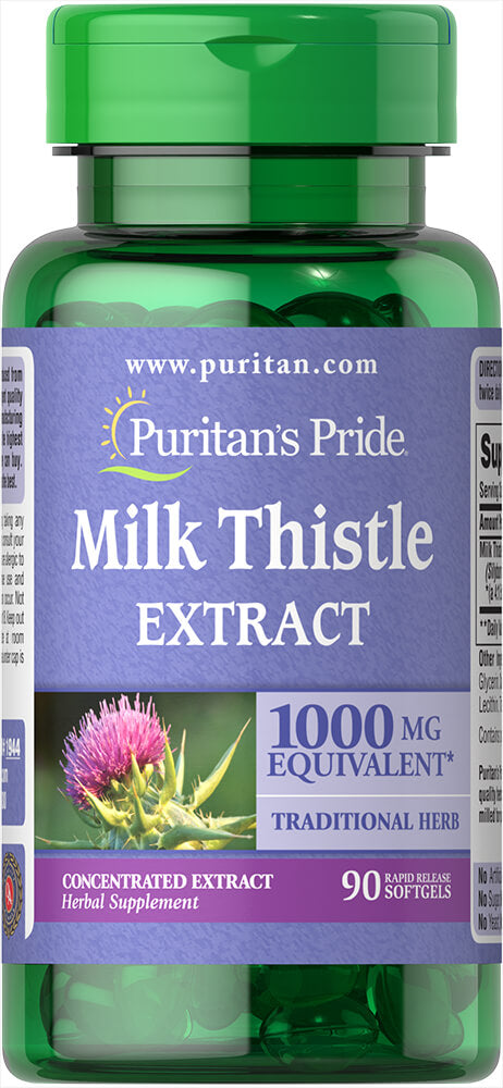 PURITAN'S PRIDE MILK THISTLE EXTRACT 1000MG