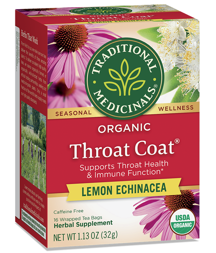 Traditional Medicinals Organic Throat Coat® Lemon Echinacea Tea