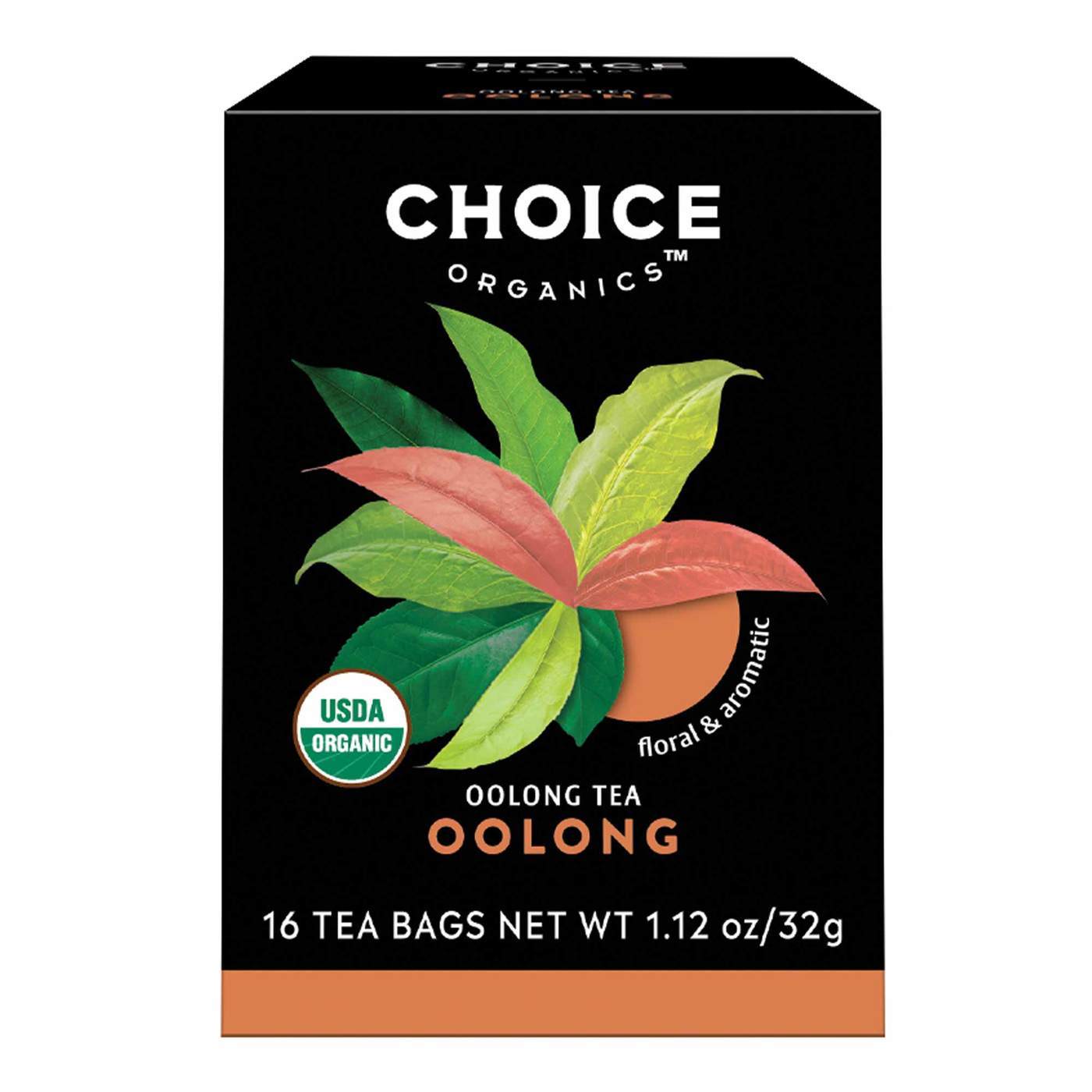 Choice Organic Teas, Oolong Tea, Oolong, 16 Tea Bags, 1.12 oz (32 g)