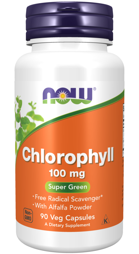 Now Foods, Chlorophyll, 100 mg, 90 Veg Capsules