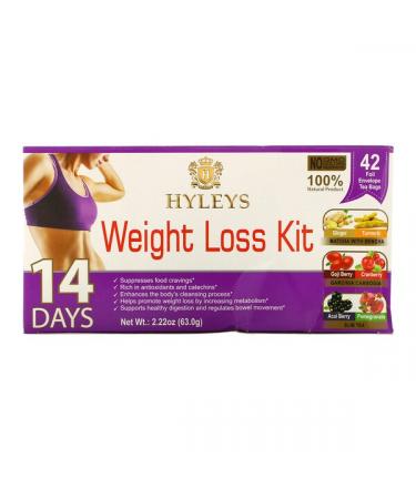 Hyleys Tea, 14 Days Weight Loss Kit, 42 Tea Bags, 2.22 oz (63 g)
