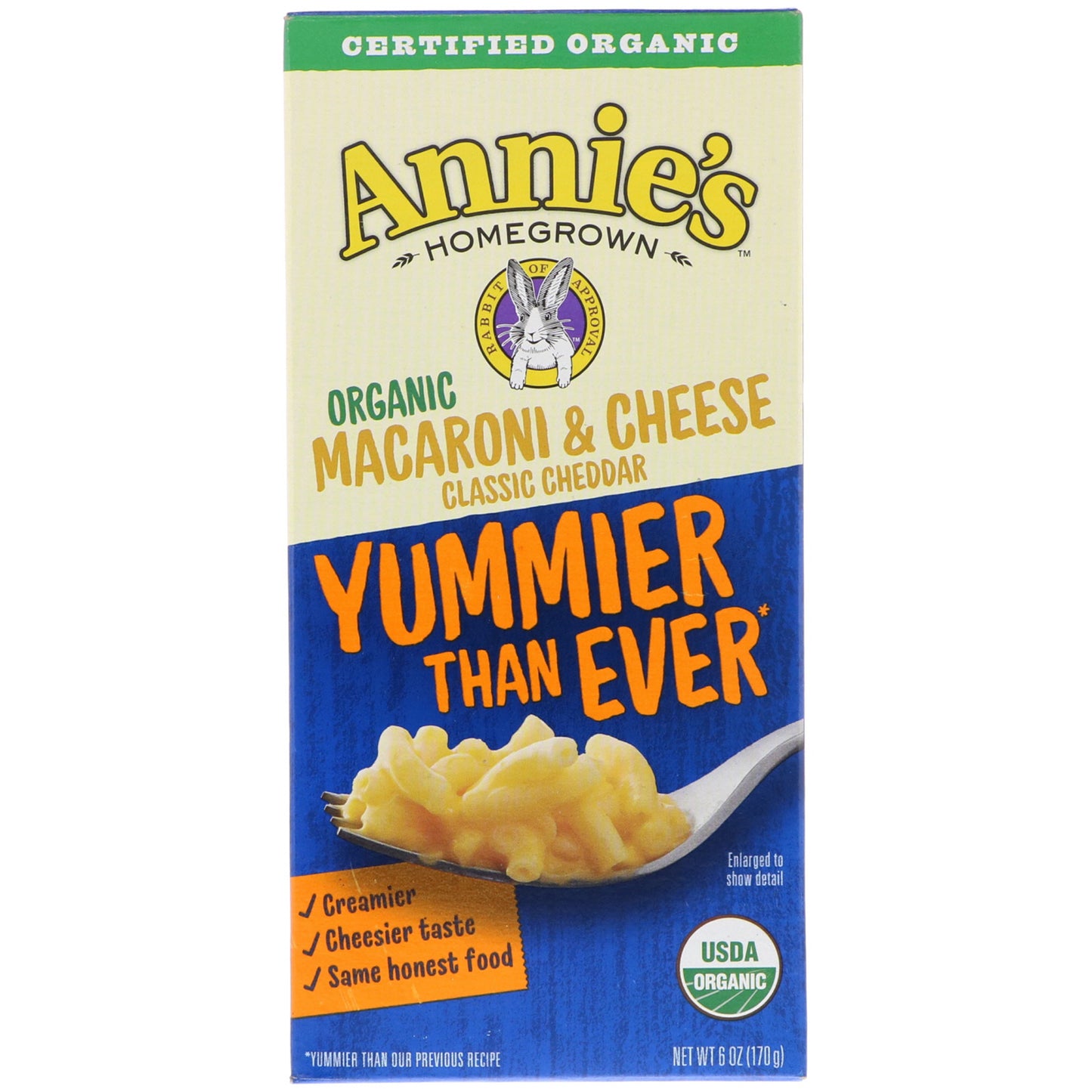 Annie's Homegrown, Organic Mac & Cheese, Cheddar, (170 g)