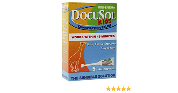 DocuSol Kid's Constipation Relief, Mini Enema (5 ea)