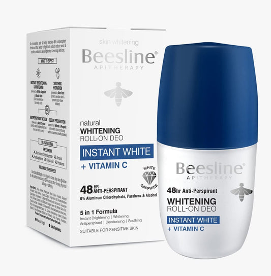 BEESLINE WHITENING ROLL ON DEO INSTANT WHITE + VIT C 50ML