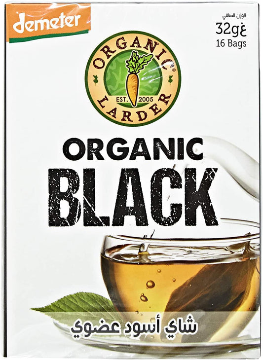 Organic Larder Black Tea Bags - 32 gm