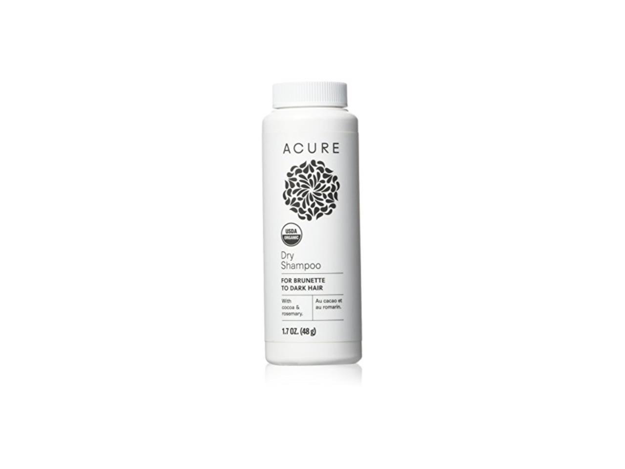 Acure, Dry Shampoo, for Brunette to Dark Hair, 1.7 oz 48g